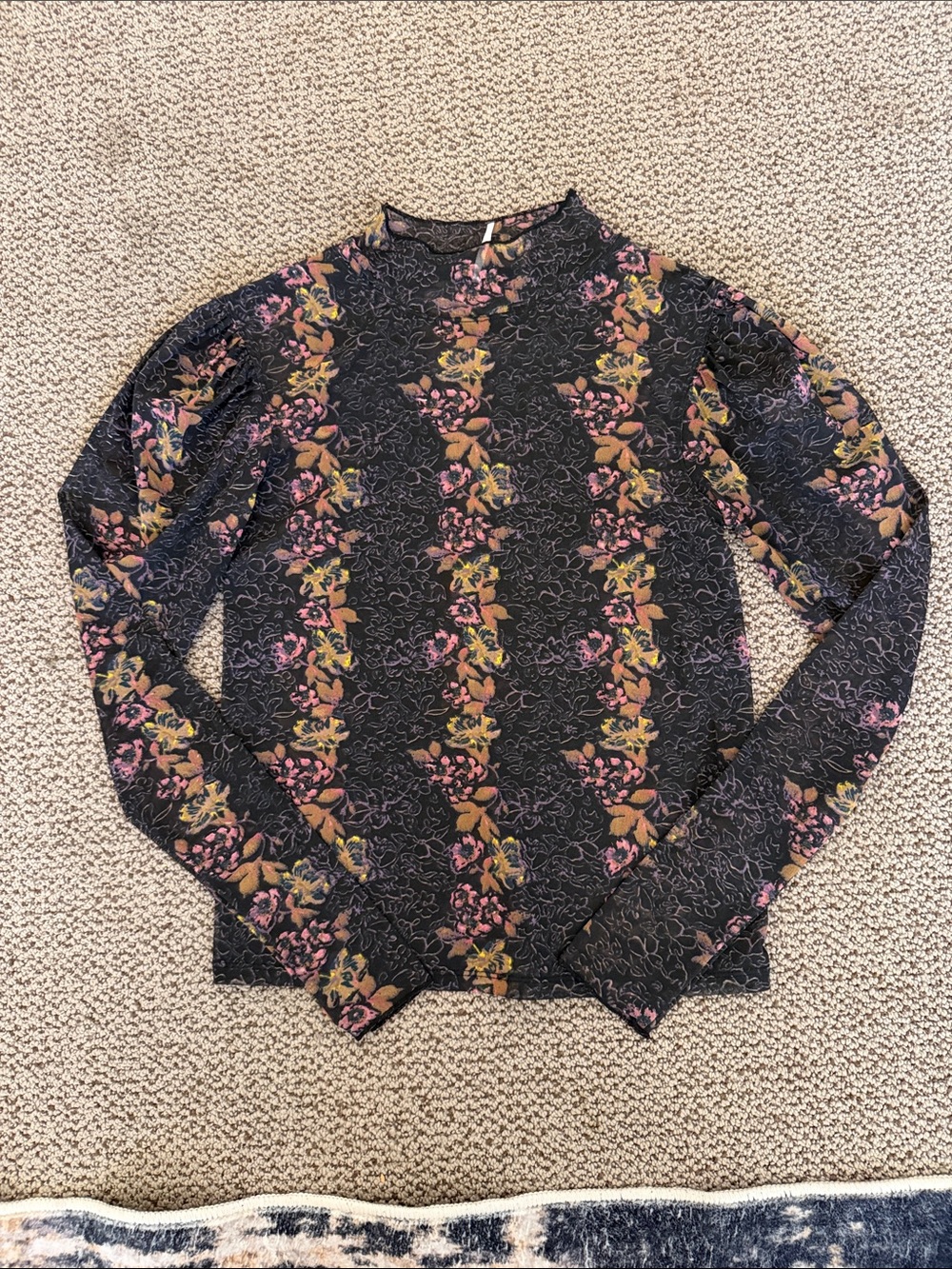 Free people semi sheer long sleeve